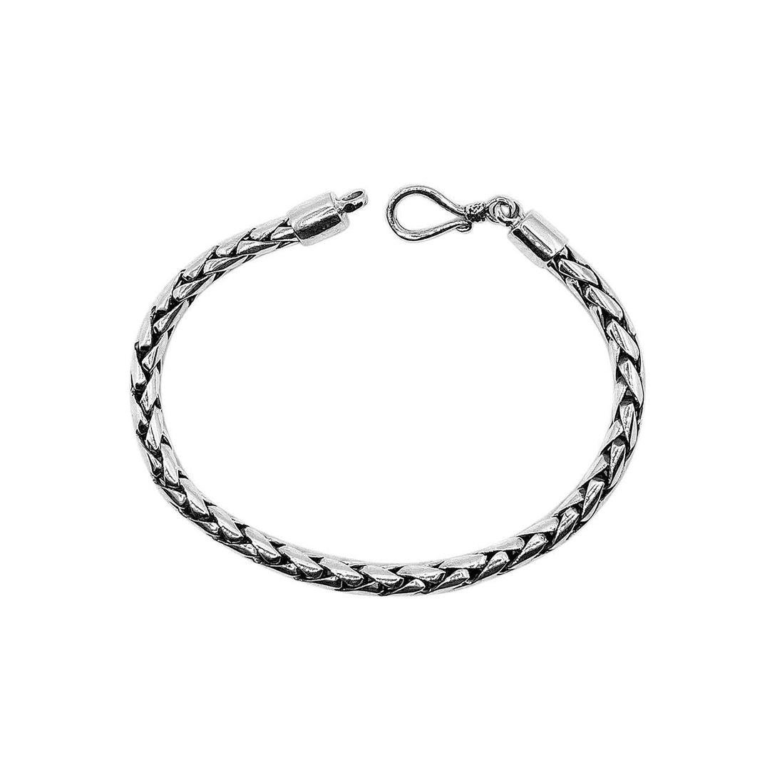 AB-1002-S-4MM-7" Sterling Silver Bracelet Jewelry Bali Designs Inc 