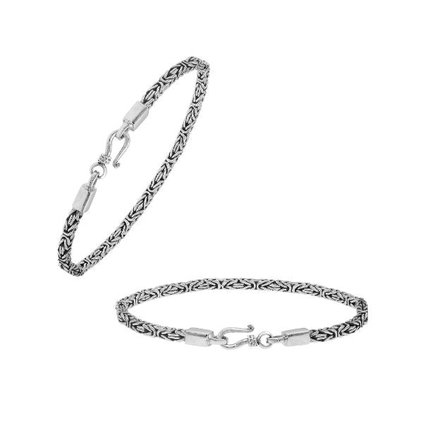 AB-6320-S-2.5MM-8" Sterling Silver Box chain Bracelet Jewelry Bali Designs Inc 