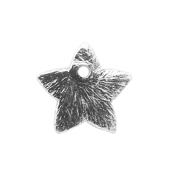 BSF-373 Silver Overlay Star Shape Chip Bead Beads Bali Designs Inc 
