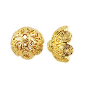 CG-150 18K Gold Overlay Bead Cap Beads Bali Designs Inc 