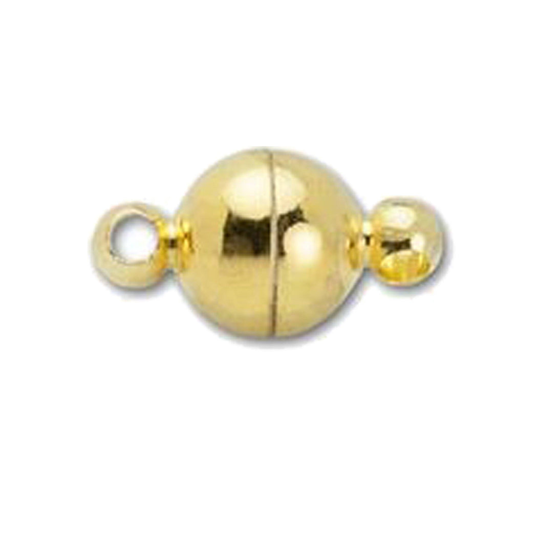 CG-509 18K Gold Overlay Single Hole Magnetic Clasps Beads Bali Designs Inc 