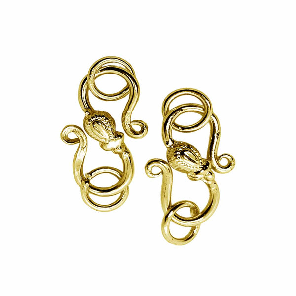 CG-527 18K Gold Overlay ''S'' Hook Beads Bali Designs Inc 