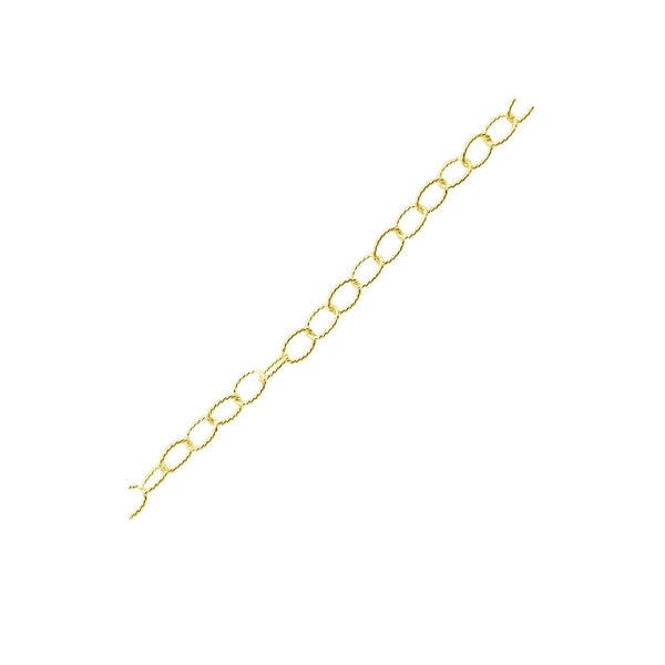 CHG-330-4MM-IT 18K Gold Overlay Beading & Extender Chain Beads Bali Designs Inc 
