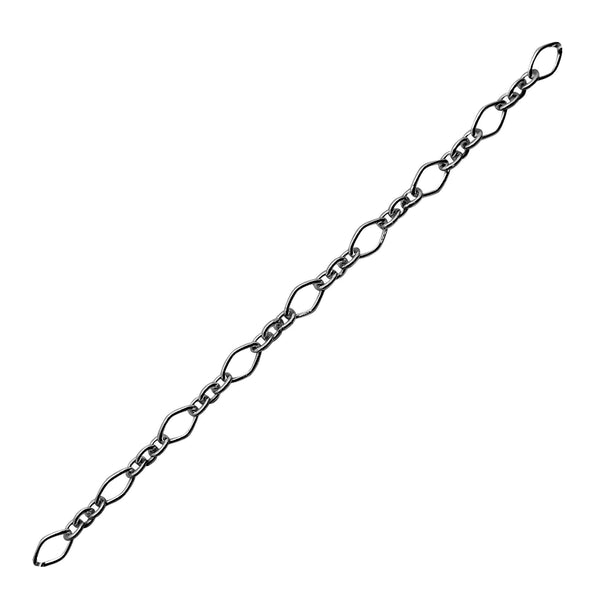 CHR-325-5X3MM-IT Black Rhodium Overlay Beading & Extender Chain Beads Bali Designs Inc 