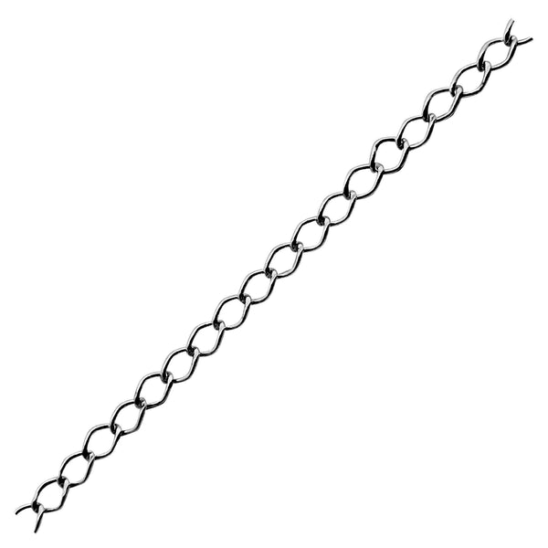 CHR-331-3X2MM-IT Black Rhodium Overlay Beading & Extender Chain Beads Bali Designs Inc 