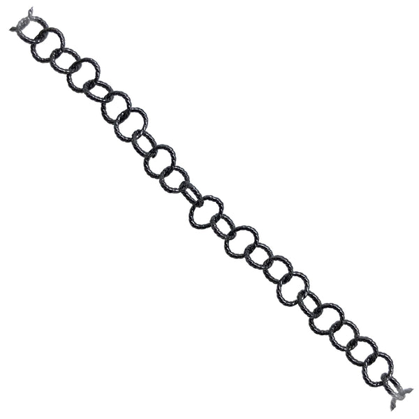 CHR-333-4MM-IT Black Rhodium Overlay Beading & Extender Chain Beads Bali Designs Inc 