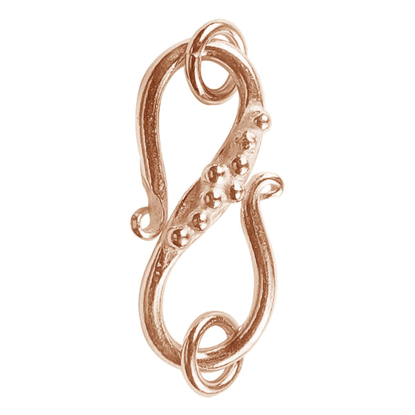 CRG-226 Rose Gold Overlay 'S' Hook Beads Bali Designs Inc 