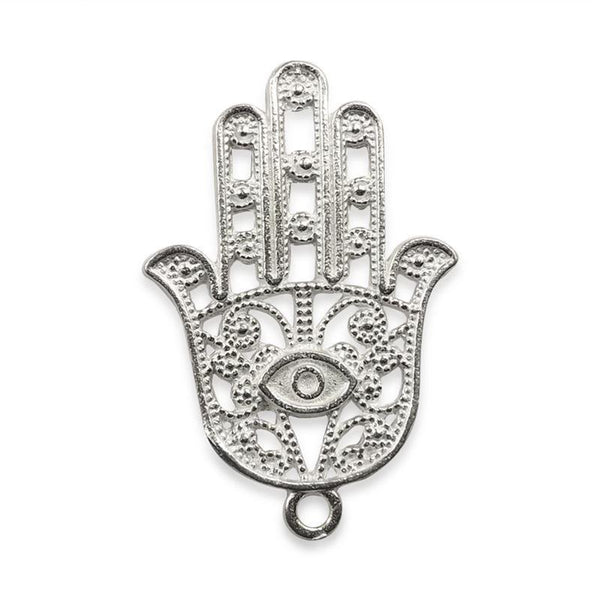 CSF-257 Silver Overlay Hands of Fatima Beads Bali Designs Inc 