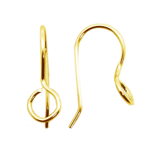 FG-240 18K Gold Overlay Earwire Beads Bali Designs Inc 