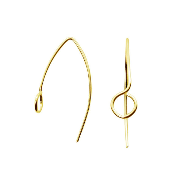 FG-242 18K Gold Overlay Earwire Beads Bali Designs Inc 
