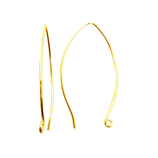 FG-244 18K Gold Overlay Earwire Beads Bali Designs Inc 
