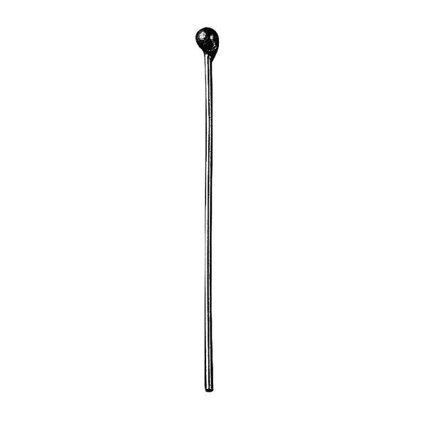 HPR-100-2" Black Rhodium Overlay 22 Gauge Head Pin A wonderfully simple and useful head pin with a ball tip Beads Bali Designs Inc 