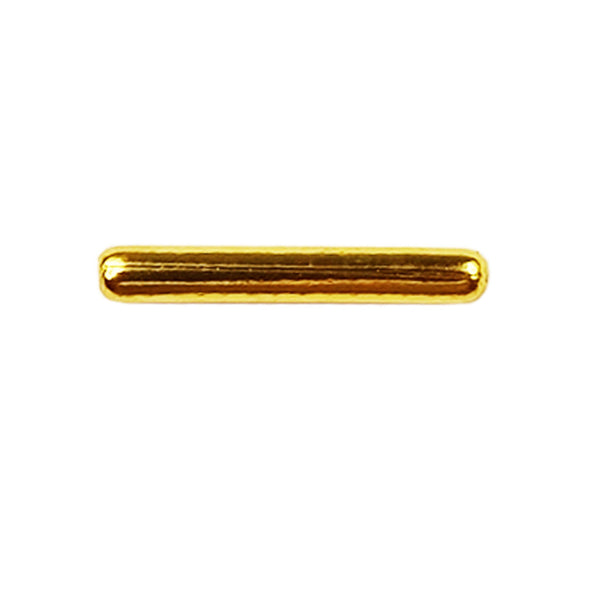 PG-119-15X2MM 18K Gold Overlay Tube Beads Bali Designs Inc 
