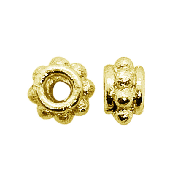 SG-125 18K Gold Overlay Spacers Beads Bali Designs Inc 