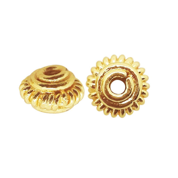 SG-157 18K Gold Overlay Spacers Beads Bali Designs Inc 