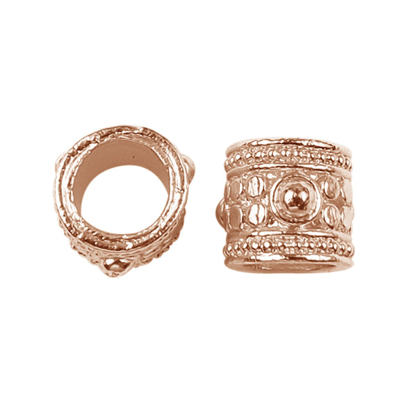 SRG-325 Rose Gold Overlay Spacers Beads Bali Designs Inc 