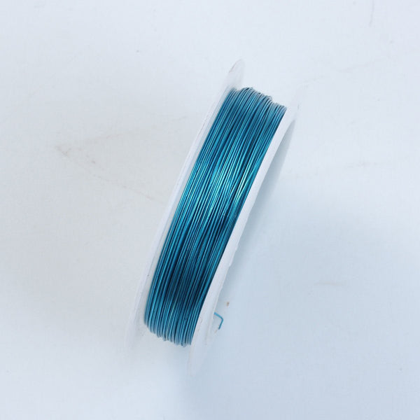 WBL-101-26G Blue Color Wire 26 Gauge Beads Bali Designs Inc 